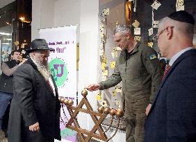 Hanukkah celebration in Kyiv