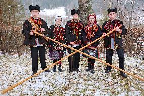 Christmas celebrated in Kryvorivnia of Ivano-Frankivsk region