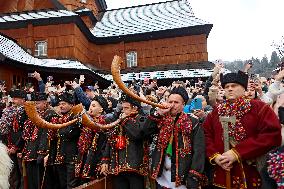 Christmas celebrated in Kryvorivnia of Ivano-Frankivsk region