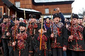 Christmas celebrated in Kryvorivnia of Ivano-Frankivsk region