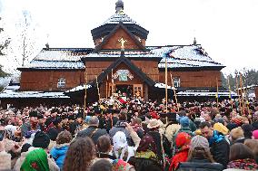 Christmas celebrated in Kryvorivnia of Ivano-Frankivsk region