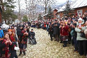 Christmas celebrated in Kryvorivnia of Ivano-Frankivsk region