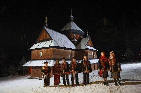 Christmas celebrated in Kryvorivnia of Ivano-Frankivsk region