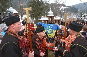 Christmas celebrated in Kryvorivnia of Ivano-Frankivsk region