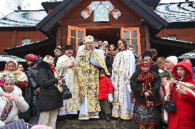 Christmas celebrated in Kryvorivnia of Ivano-Frankivsk region