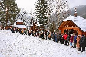 Christmas celebrated in Kryvorivnia of Ivano-Frankivsk region