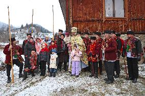 Christmas celebrated in Kryvorivnia of Ivano-Frankivsk region