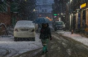 Snowfall In Srinagar