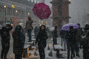 Snowfall In Srinagar