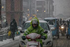 Snowfall In Srinagar