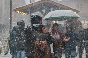 Snowfall In Srinagar