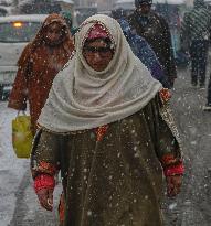 Snowfall In Srinagar