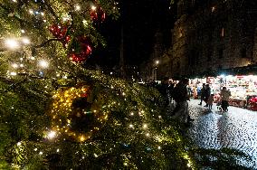 The Traditional Befana Market In Piazza Navona