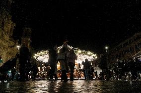 The Traditional Befana Market In Piazza Navona