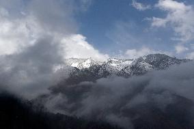 Snow Peak Mountains In Himachal Pradesh