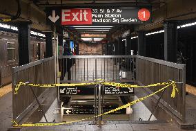 Man Reportedly Set On Fire At Penn Station In Manhattan New York City