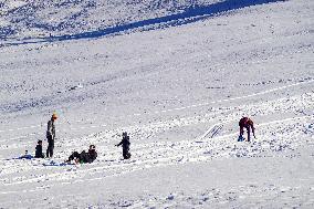 Sledging Fun In Bavaria