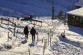 Winter Hiking In Bavaria Around Oberstaufen