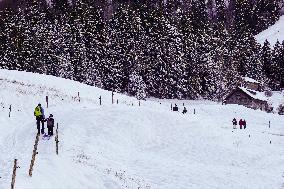 Winter Hiking In Bavaria Around Oberstaufen