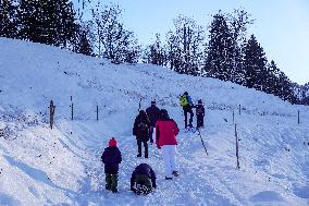 Winter Hiking In Bavaria Around Oberstaufen