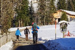 Winter Hiking In Bavaria Around Oberstaufen