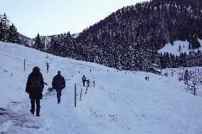 Winter Hiking In Bavaria Around Oberstaufen