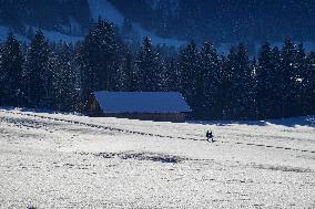 Winter Hiking In Bavaria Around Oberstaufen