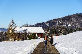 Winter Hiking In Bavaria Around Oberstaufen