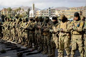 HTS Fighters Hold Military Parade In Damascus