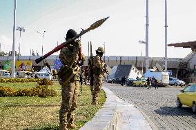 HTS Fighters Hold Military Parade In Damascus