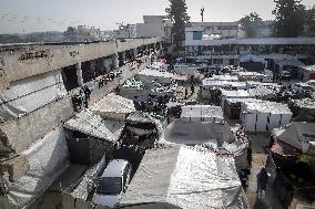 Daily Life of Displaced Palestinians at a Makeshift Camp - Deir al-Balah