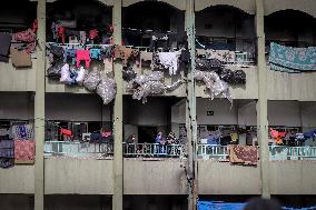 Daily Life of Displaced Palestinians at a Makeshift Camp - Deir al-Balah