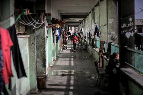 Daily Life of Displaced Palestinians at a Makeshift Camp - Deir al-Balah