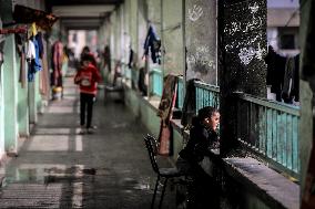 Daily Life of Displaced Palestinians at a Makeshift Camp - Deir al-Balah