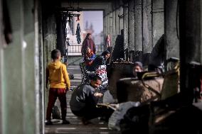 Daily Life of Displaced Palestinians at a Makeshift Camp - Deir al-Balah