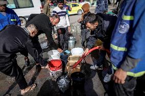 Daily Life of Displaced Palestinians at a Makeshift Camp - Deir al-Balah