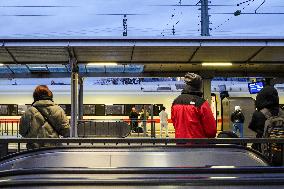 Passengers At Munich Pasing Train Station