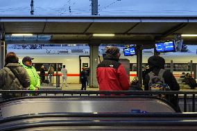 Passengers At Munich Pasing Train Station