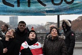 A Chain Of Unity Has Been Formed In Tbilisi