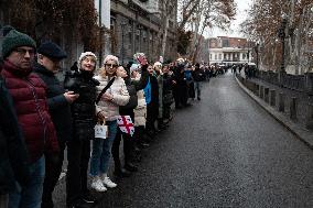 A Chain Of Unity Has Been Formed In Tbilisi