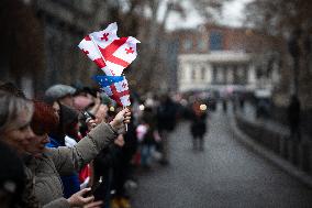 A Chain Of Unity Has Been Formed In Tbilisi