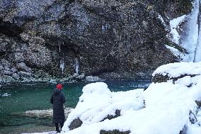 Buchenegg Frozen Waterfalls In Bavaria