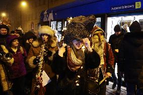 Christmas Carol Procession In Poland