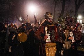 Christmas Carol Procession In Poland