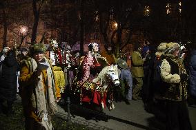 Christmas Carol Procession In Poland