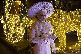 Christmas Carol Procession In Poland