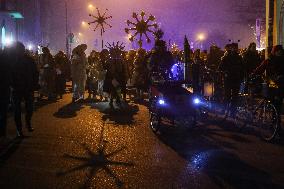 Christmas Carol Procession In Poland