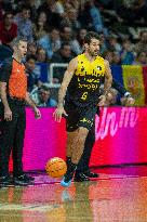 Bruno Fitipaldo of CB Canarias in action during the Liga Endesa 2024- 2025  match between Morabanc Andorra v CB Canarias at Poli