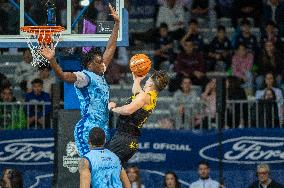 David Kramer of CB Canarias in action during the Liga Endesa 2024- 2025  match between Morabanc Andorra v CB Canarias at Poliesp