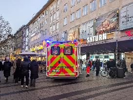 Rescue Operation On Kaufinger Strasse In Munich